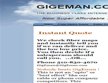 Tablet Screenshot of gigeman.com